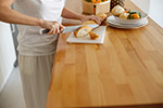 Butcher block countertop is a common suggestion from custom home builder in NJ as a cost efficient option